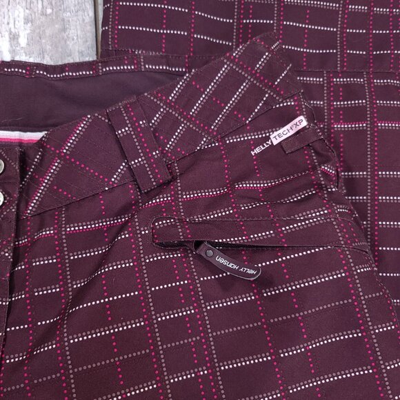 Helly Hansen Womens Snow Pants Size Medium Tech XP Ski Snowboard Purple Vents - Picture 5 of 10